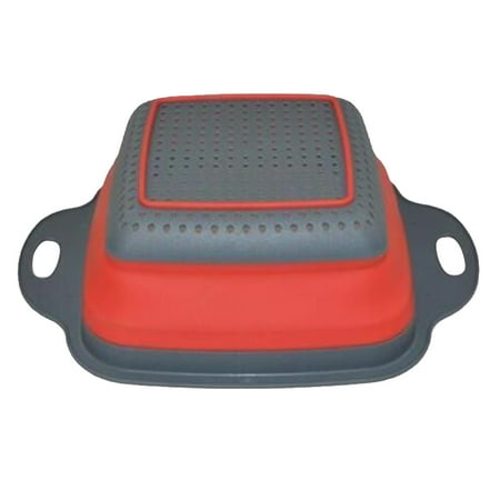 

HXAZGSJA Water Filter Basket Rubber Retractable Container for Home Kitchen(Red)