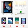 thumbnail image 4 of iPad 10.2 Case iPad 9th Generation 2021/ iPad 8th Generation 2020/ iPad 7th Generation 2019, 360 Degree Rotating Stand Case Protective Cover with Auto Sleep/Wake Function(Black), 4 of 7