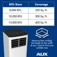 thumbnail image 5 of AuxAC 5,500 BTU (8,000 ASHRAE) Portable Air Conditioner, Up to 200 sq ft, MF-08KC2, 5 of 10