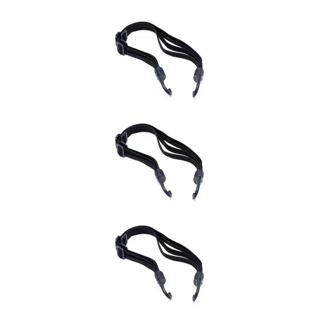 Sonducket casco ajustable cuerda cuerda elástica alta resistencia correa fija casco equipaje cable flexible con ganchos para bicicleta negro / Type1 NO1