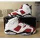 thumbnail image 1 of Ni - ke Ni - ke Air Jordan 6 Retro Carmine Red White Black 384665-106 GS Sizes, 1 of 5