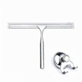 thumbnail image 1 of Shower Squeegees Stainless Steel With Suction Cup Hook Window Squeegees For Bathroom Mirror Wiper, Window Glass Cleaning, 1 of 4