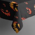 thumbnail image 5 of Spooky Halloween Faces Pattern Square Tablecloth,Waterproof Square Table Cover,Wipeable Spillproof Washable Table Cover for Home Kitchen Party Decor 42"X42"(107x107cm), 5 of 6