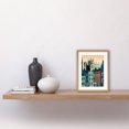 thumbnail image 2 of York Minster and Shambles Street Cityscape Artwork Framed Wall Art Print 9X7 Inch, 2 of 5