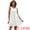 White, variant on Women's Gingham Flowy Swing Plaid Tiered Short Dresses 2XL Light Blue