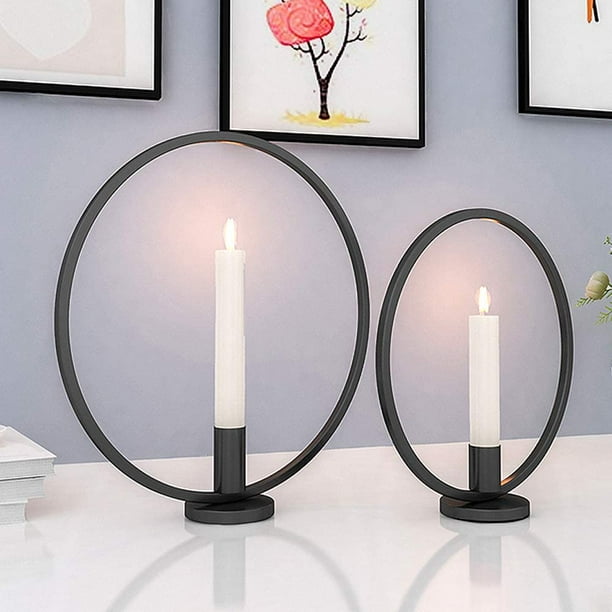 Circle Candlestick Candlestick, Tealight Holder Vintage & Modern