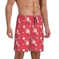 thumbnail image 2 of Fotbe Hello Summer Flamingo Pantalones Cortos de Pijama para Hombre, Ropa de Dormir, Pantalones de Pijama Cortos para Hombre-4X-Large, 2 of 6