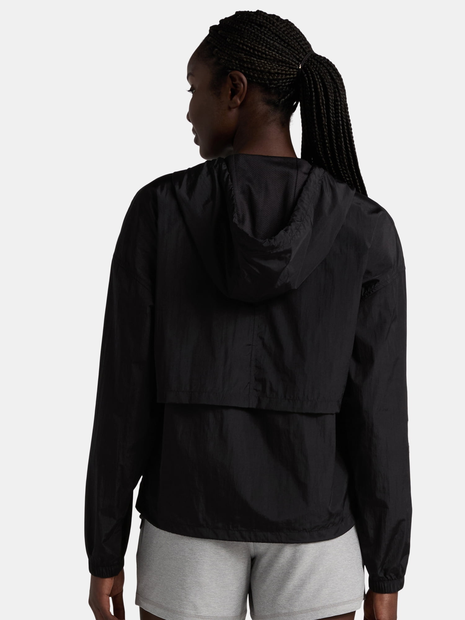 Athletic Works Women's Zip Front Windbreaker Jacket, Size XS-XXXL