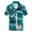 Cyan, variant on Men's Short Sleeve Shirt Soft Casual Cool Holiday Hawaiian Button Down Shirt Modern Lapel Summer Top Beige Small