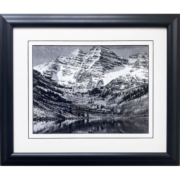 Ansel Adams "Maroon Bells, Near Aspen" NEWLY Custom Framed NEW ART Generic