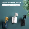 thumbnail image 3 of Usbinx Life Adhesive Rotatable Shower Head Bracket Wall Mount 360 Degree Angle Adjustable No Drill Installation, 3 of 7