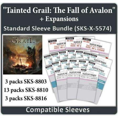 "Tainted Grail: The Fall of Avalon" All In Compatible Sleeve Bundle (8803 X 3 + 8810 X13 + 8816 X 3)