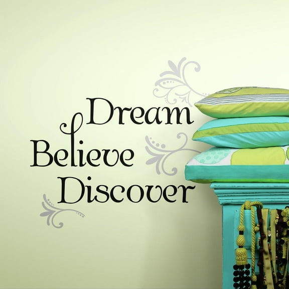 Dream, Believe, Discover Quote Wall Decals