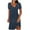a_Navy Casual Dress, variant on Women's Casual Dress Short Sleeve Smocked 2024 Fashion Classic Solid Scalloped V Neck Sundress Vacation Loose Fit Flowy A Line Mini Cocktail Dress Blue S