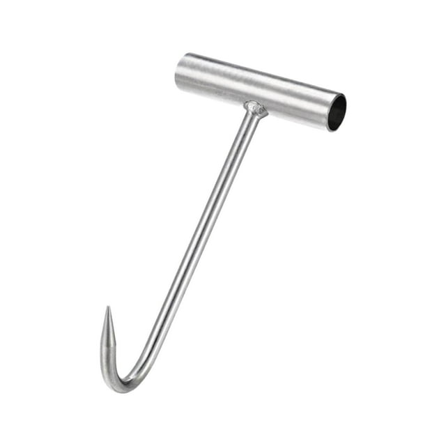 jifeng Manhole Hook Tool Drain Covers Well Lid Hook Lift Manhole Covers Utility Tool 30CM