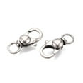thumbnail image 2 of 20pc Tarnish Resistant Polished 316 Surgical Stainless Steel Lobster Claw Swivel Clasps Swivel Snap Hooks Stainless Steel Color 22~24x11x6mm Hole: 6mm, 2 of 4