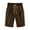 Brown, variant on KDFJPTH Shorts for Women Casual Solid Color High Waist Bermuda Shorts