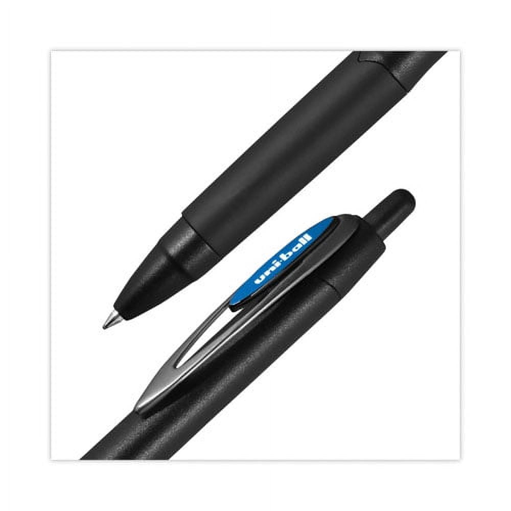 207 Plus+ Gel Pen, Retractable, Medium 0.7 mm, Blue Ink, Black Barrel, Dozen | Bundle of 2 Dozen