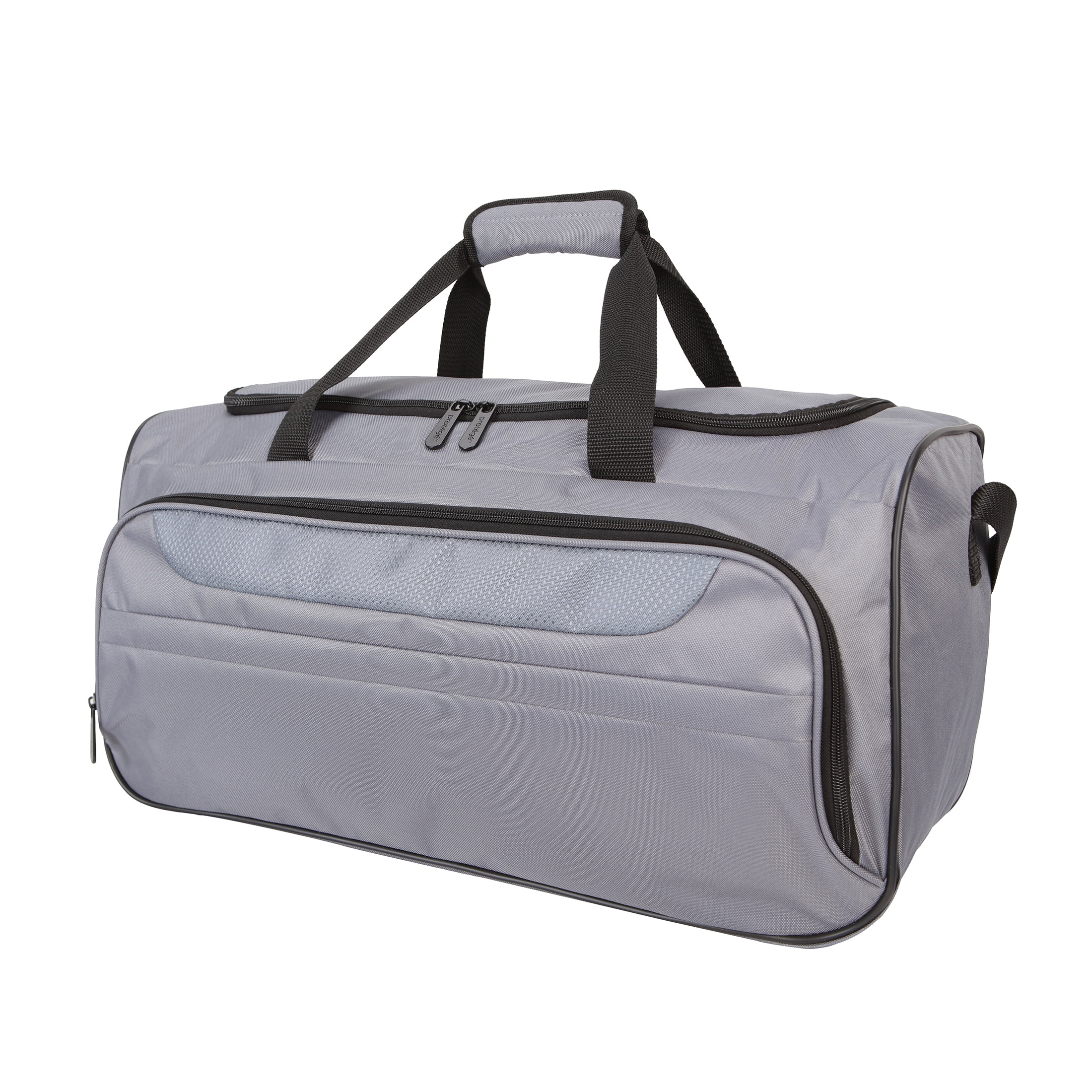 Protege 3-Piece Softside Luggage Travel Set, Includes Medium Checked Luggage, Carry On Duffel and Boarding Tote, Soothing Gray