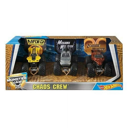 Hot Wheels Monster Jam Vehicles, 3 Pack, Styles May Vary