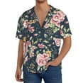 thumbnail image 3 of Disketp Men's Hawaiian Vintage Floral Print Shirts Button Down Holiday Beach Shirts-Small, 3 of 7