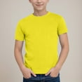 thumbnail image 2 of Gubotare Boys Shirt Toddler Boys Clothes Toddler Boys Girls Short Sleeve Summer Casual Solid Tops Holiday Shirts T Shirt,Yellow 8-9 Years, 2 of 7