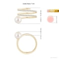 thumbnail image 5 of Angara Freshwater Cultured Pearl Spiral Wrap Ring in 14K Yellow Gold for Women | June Birthstone Jewelry for Her, 5 of 8