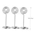 thumbnail image 7 of RENACLIPY Round Table Place Card Holders Silver Menu Clips for Wedding 24Pcs, 7 of 7