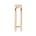 thumbnail image 3 of ANGARA Natural Diamond Solitaire Split Shank Ring in 14K Rose Gold for Women (Size-5x3mm| Color-I-J| Clarity-I1-I2) | April Birthstone, Anniversary, Jewelry Gift for Women | Natural Diamond Ring, 3 of 8