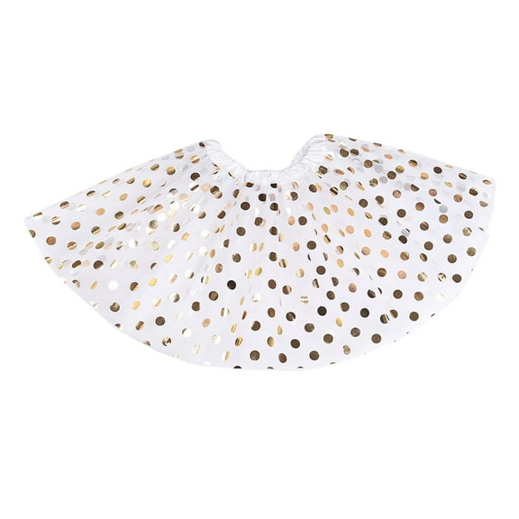 XXWXYD Girls Polka Dot Tutu Skirt Layered Tulle Ballet Dance Skirt Halloween Birthday Part𝗒 Outfit Toddler Kid Summer Dress