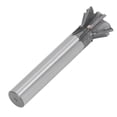 thumbnail image 1 of Dovetail Cutter, 6 Flute Carbide 60 Degree Milling Cutter Fast Chip Removal With Straight Shank For Steel Iron Machining, 1 of 8