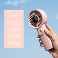 thumbnail image 1 of Wzzjkit Folding Digital Handheld Fan with 100 Gears Outdoor Decompression and Coolings Function Portable Neck Hanging Small Fan, 1 of 4