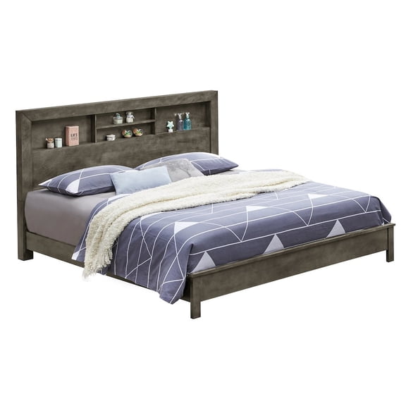 Glory Furniture Burlington King Bed in Gray Color