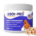 thumbnail image 3 of Jack & Milo Hip & Joint Care Supplement Tablets for Dog, Hip and Joint Wellness Flavor, 120 Count Bottle, 3 of 9
