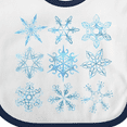 thumbnail image 4 of Inktastic Winter Snowflakes Boys or Girls Baby Bib, 4 of 4