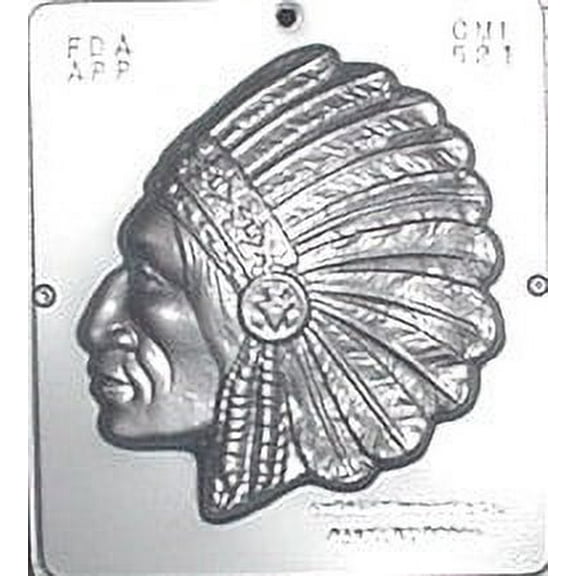 521 Indian Chief Chocolate Candy Mold