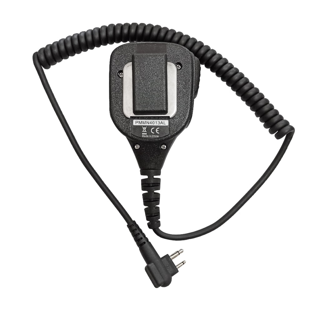 PMMN4013 PMMN4013A Remote Speaker Microphone Heavy Duty 3.5mm Audio Jack Shoulder Mic 2Pin Compatible for Radio CP200 CP200D R2 CP185 PR400 RDU4100 GP68 GP88 Mag One BPR40 BPR40D PMMN4029