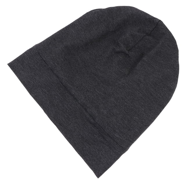 STRANDCHIC 1Pcs Bonnet de Nuit Foulard Gris Foncé Coton Respirant pour Femmes Design Chic Chimiothérapie