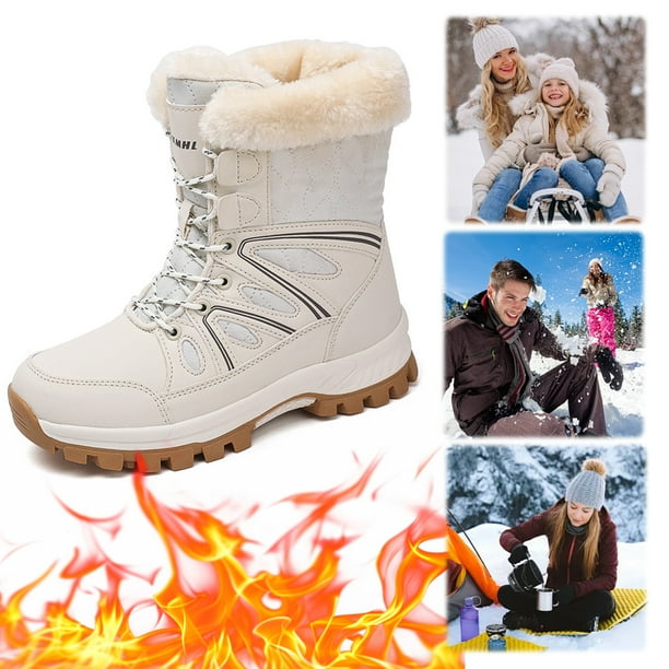 Botas para Invierno Nieve Tobillo Mujer Antideslizantes Exteriores