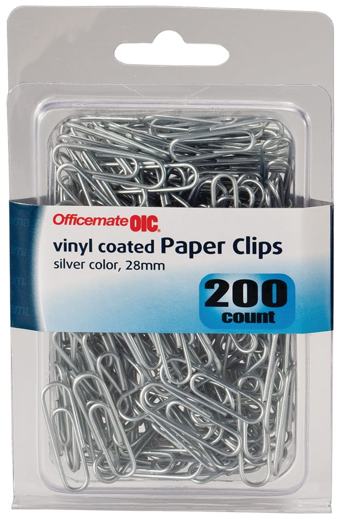 Rainbow Pack of 450 Clips Officemate OIC 97227 Color Coated Paper Clips 