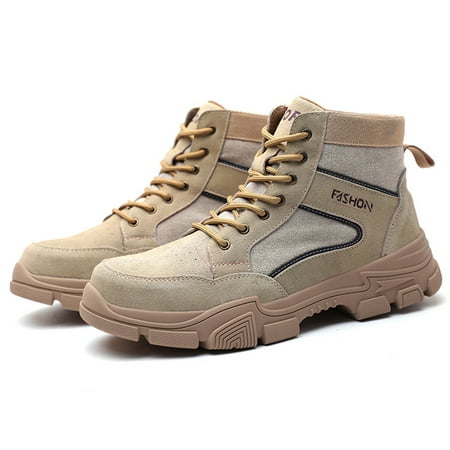 

Steel Toe Shoes for Men Women Waterproof Work Sneakers Non-slip Anti-pierce Safety Boots Construction Shoes