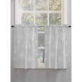 thumbnail image 5 of Grey Dandelion Bathroom Window Curtain, Spring Modern Minimalist Country Flower Light Filtering Coffee Kitchen Curtains, Bedroom Living Room Curtains 2 Panel 84"x54", 5 of 6