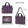 thumbnail image 3 of FORMRS 16" Laptop Bag Carrying Sleeve Case with Handle Travel Shoulder Briefcase, Gold and Green Floral Pattern, 3 of 8