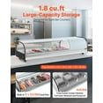 thumbnail image 2 of VEVOR Sushi Display Case Refrigerator, 1.8 Cu.ft Commercial Sushi Case, 5-Pan Countertop  Showcase with Curved Glass, LED Lighting, and Digital Temperature Control, 2 of 9
