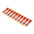 thumbnail image 1 of Unique Bargains Small Arrow Stickers 2.5x0.8' Self Adhesive Gas Liquid Flow Direction Label, Red Silver, 16 Sheet, 1 of 6