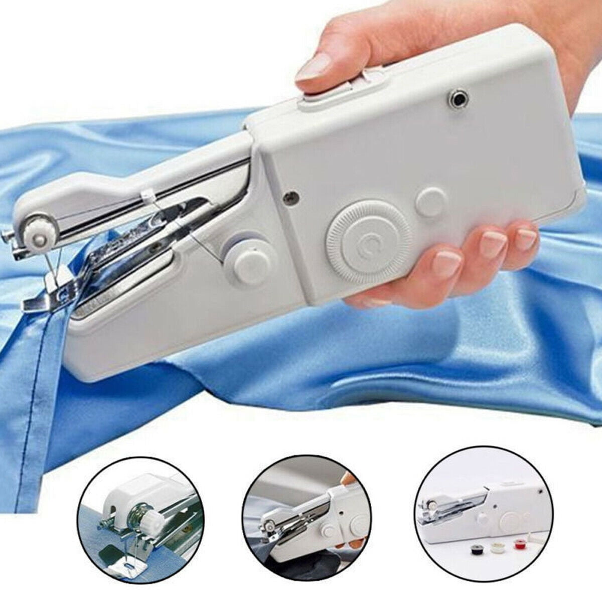 Mini Portable Household Handy Stitch Electric Handheld Sewing Machine Tailor Hom 