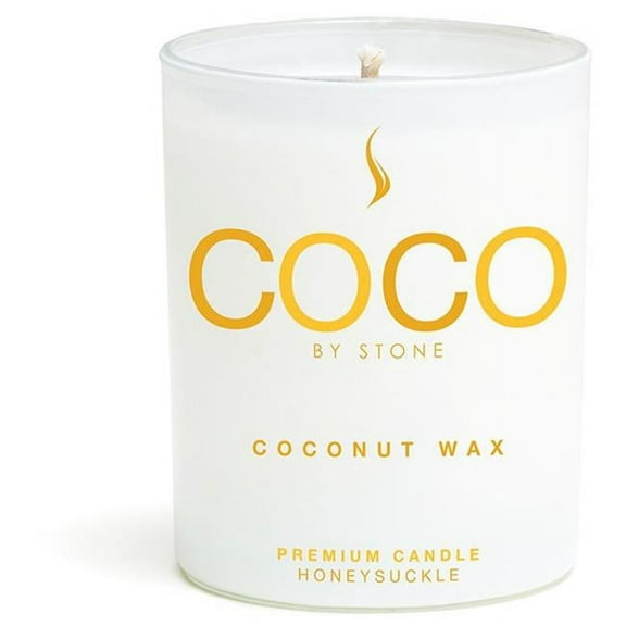 Stone Candles COCO11HO 11 oz Coconut Candle - Honeysuckle