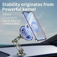 thumbnail image 3 of Casetego Universal 360° Magnetic Suction Phone Holder Car,Alloy Folding Magnetic Cell Phone Holder for Car [Super Strong Magnet] Bracket Magnetic Dashboard Phone Car Mount for All Smartphone,Sliver, 3 of 8