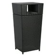 thumbnail image 4 of Safavieh Mazeli Outdoor Patio Trash Bin - Black, 4 of 14