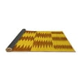 thumbnail image 2 of Ahgly Company Indoor Round Abstract Yellow Contemporary Area Rugs, 8' Round, 2 of 4